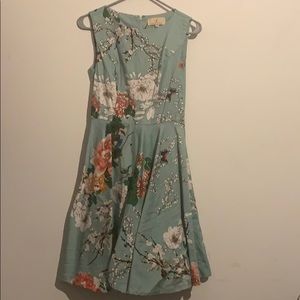 EUC Grace Karin blue floral dress